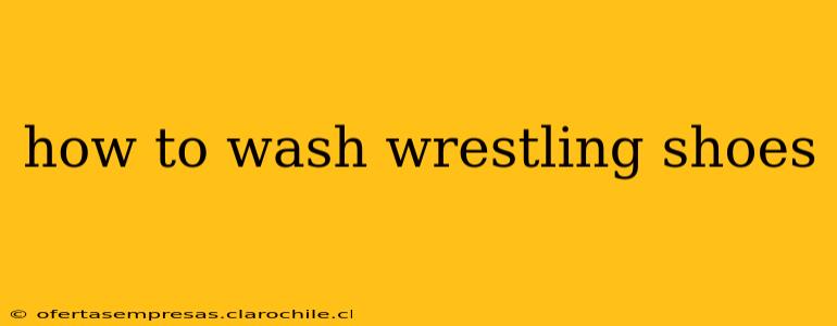 how to wash wrestling shoes