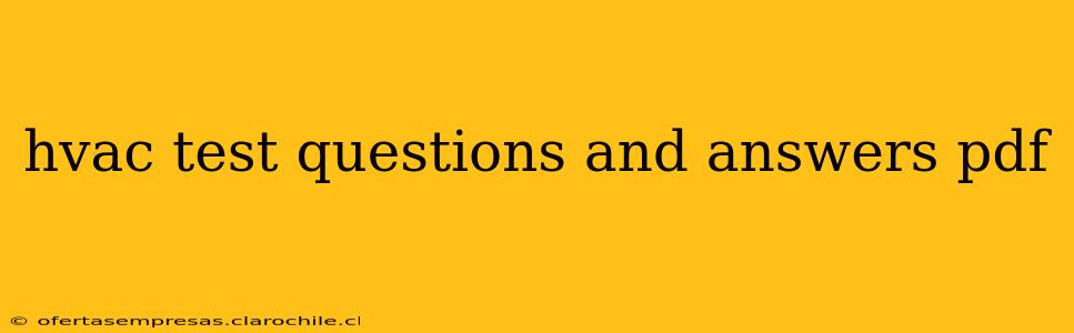hvac test questions and answers pdf