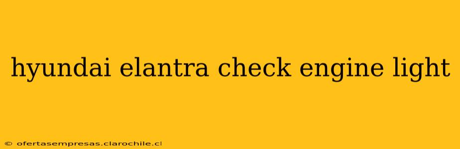 hyundai elantra check engine light
