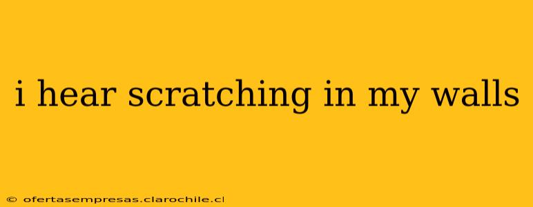 i hear scratching in my walls