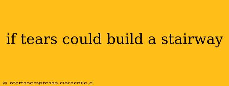 if tears could build a stairway