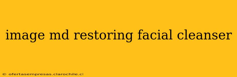 image md restoring facial cleanser