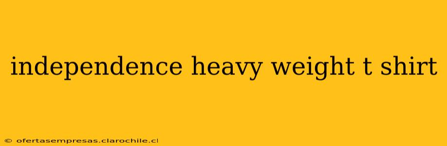 independence heavy weight t shirt