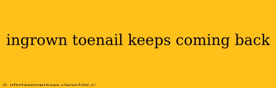 ingrown toenail keeps coming back