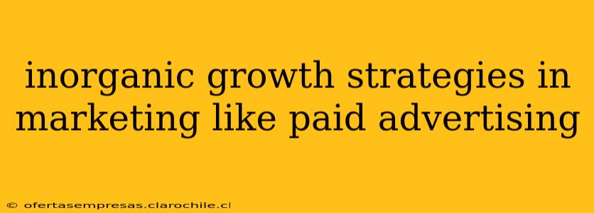 inorganic growth strategies in marketing like paid advertising
