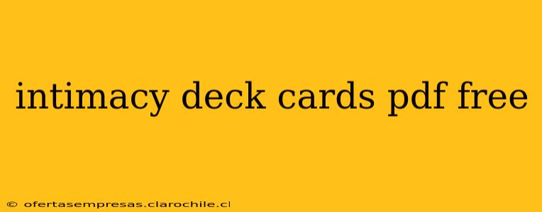 intimacy deck cards pdf free
