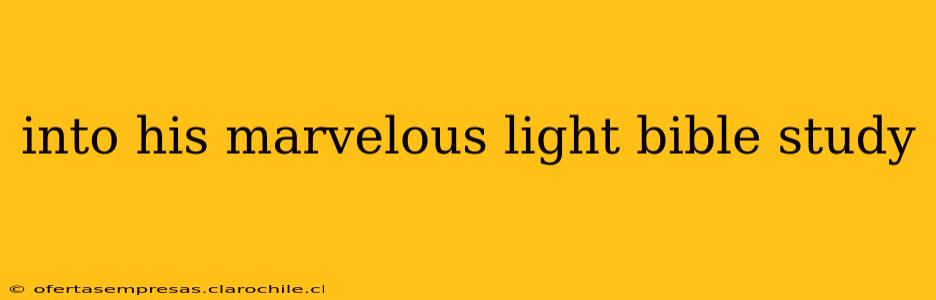 into his marvelous light bible study