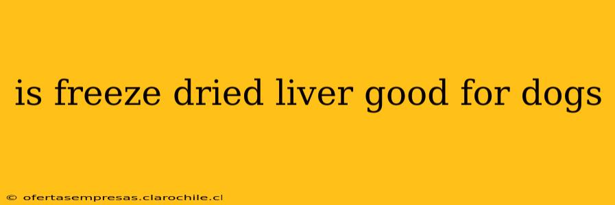 is freeze dried liver good for dogs