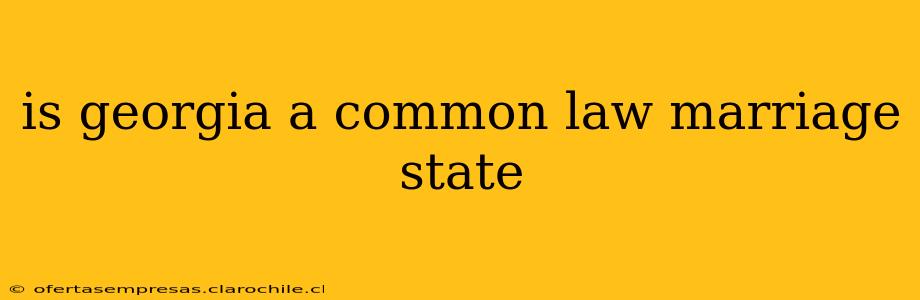 is georgia a common law marriage state