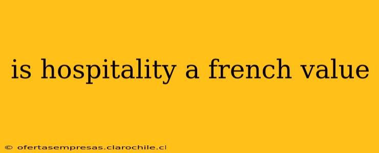 is hospitality a french value