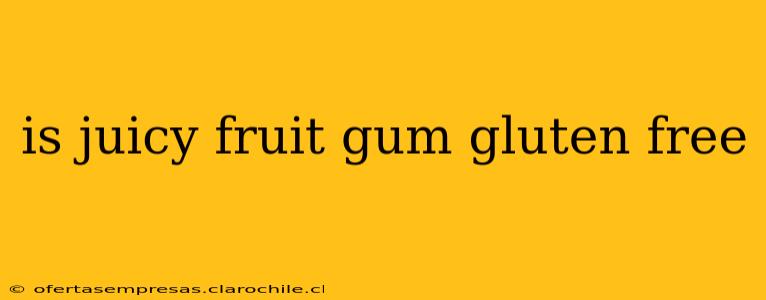 is juicy fruit gum gluten free