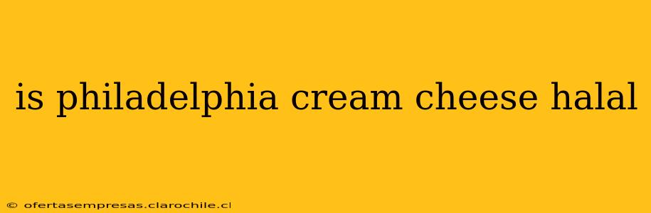 is philadelphia cream cheese halal