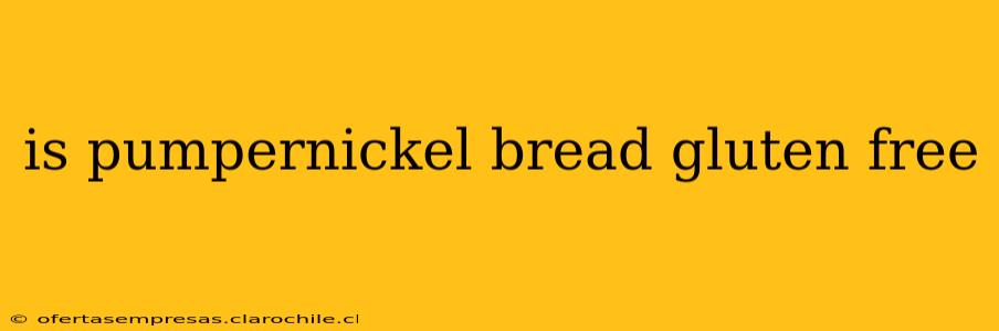 is pumpernickel bread gluten free