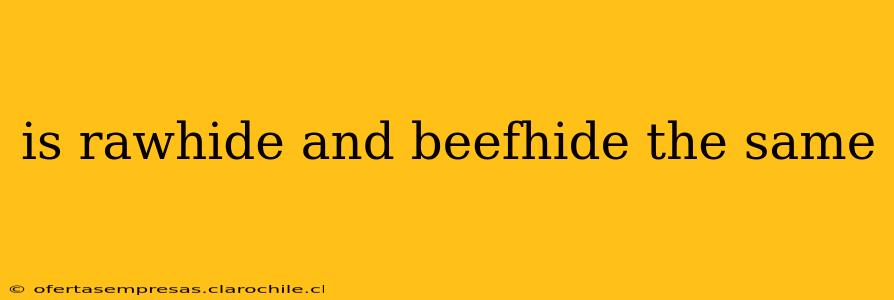 is rawhide and beefhide the same