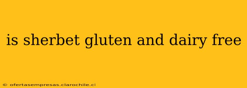 is sherbet gluten and dairy free