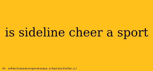 is sideline cheer a sport