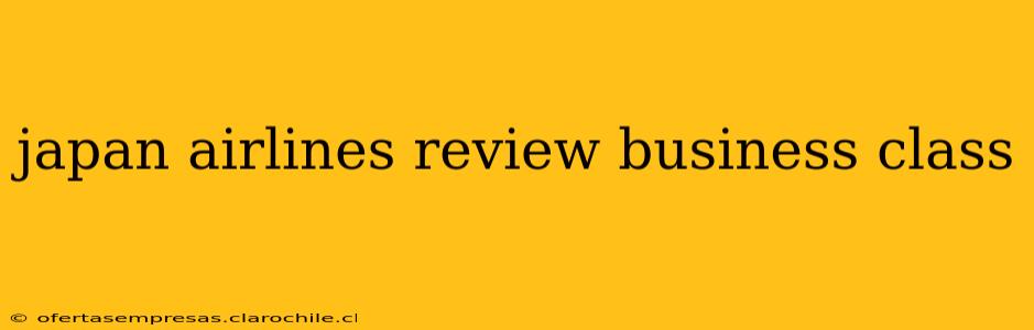 japan airlines review business class