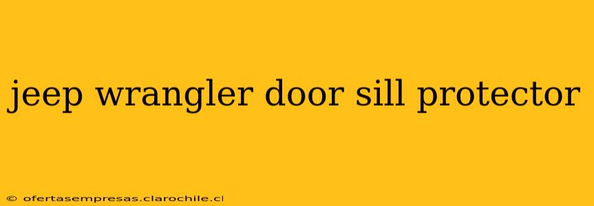 jeep wrangler door sill protector