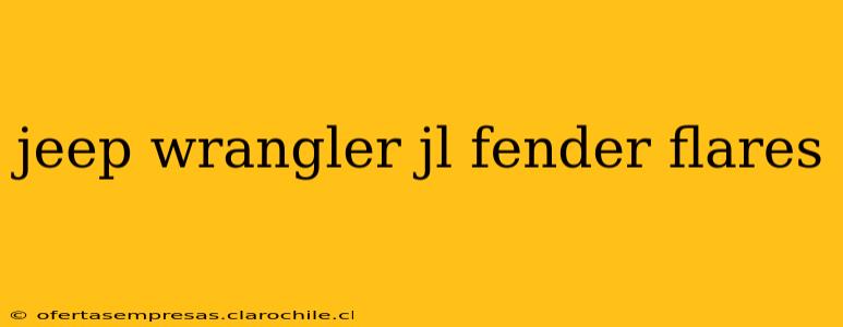 jeep wrangler jl fender flares