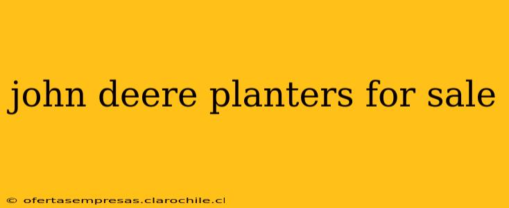 john deere planters for sale