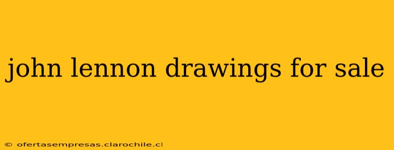 john lennon drawings for sale