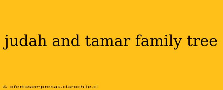 judah and tamar family tree