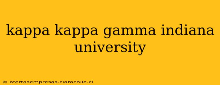 kappa kappa gamma indiana university