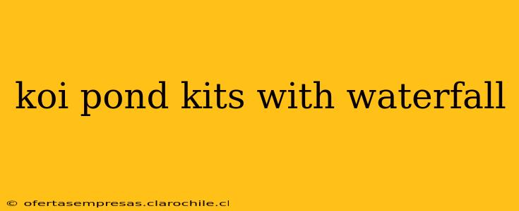 koi pond kits with waterfall