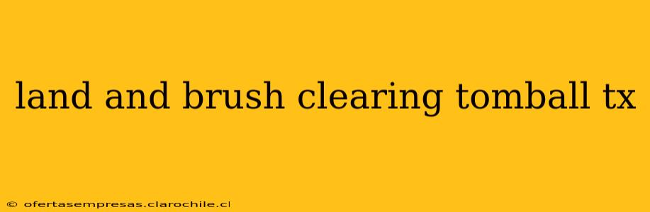 land and brush clearing tomball tx