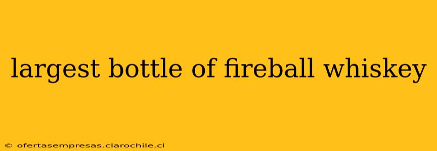 largest bottle of fireball whiskey