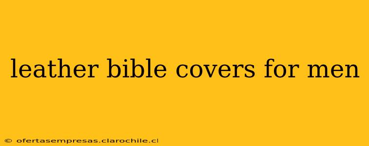leather bible covers for men