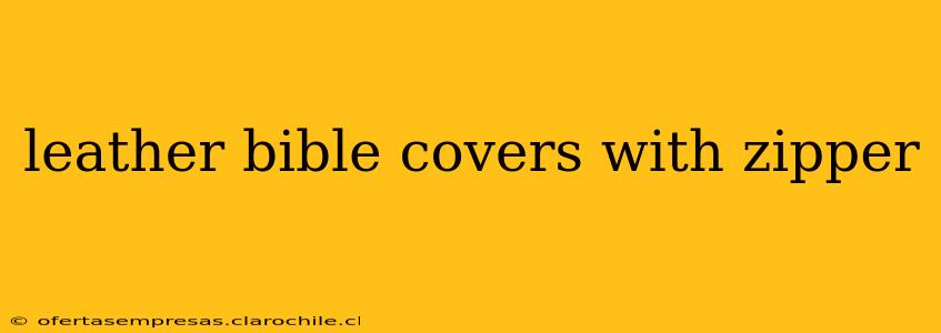 leather bible covers with zipper