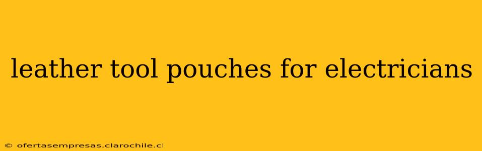leather tool pouches for electricians