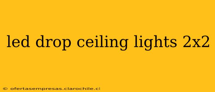 led drop ceiling lights 2x2