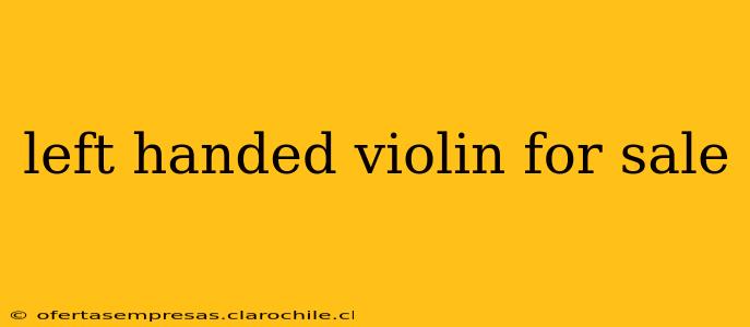 left handed violin for sale