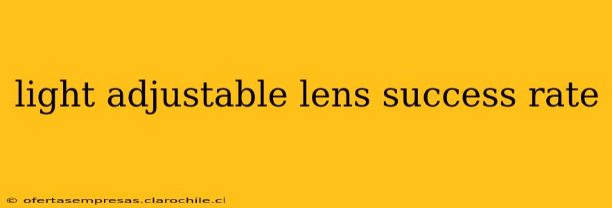 light adjustable lens success rate