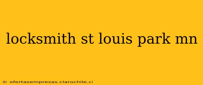 locksmith st louis park mn