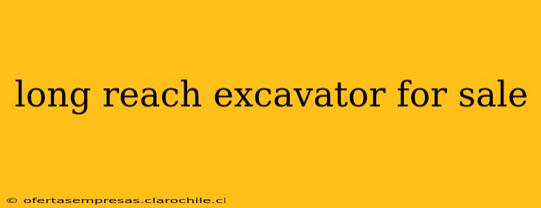 long reach excavator for sale