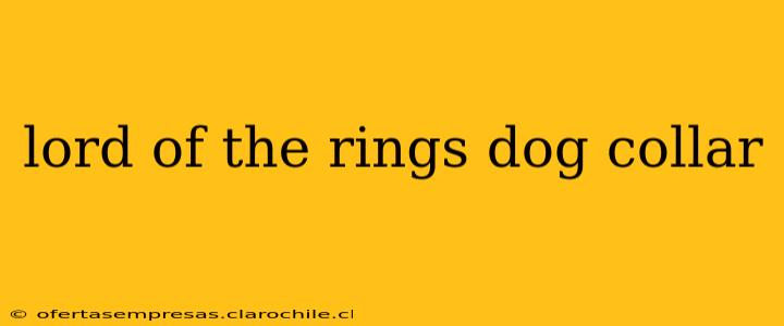 lord of the rings dog collar