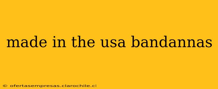 made in the usa bandannas