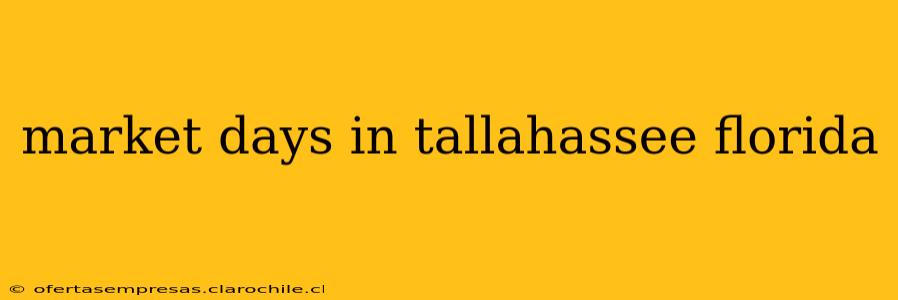 market days in tallahassee florida
