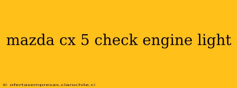 mazda cx 5 check engine light