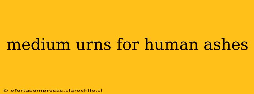 medium urns for human ashes