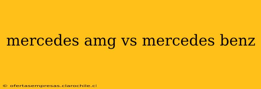 mercedes amg vs mercedes benz