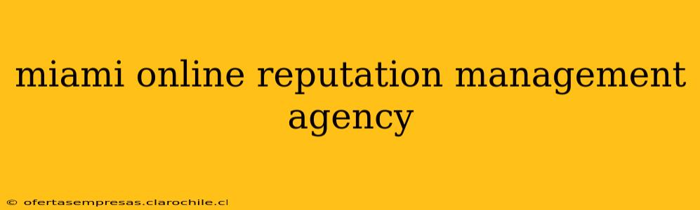 miami online reputation management agency