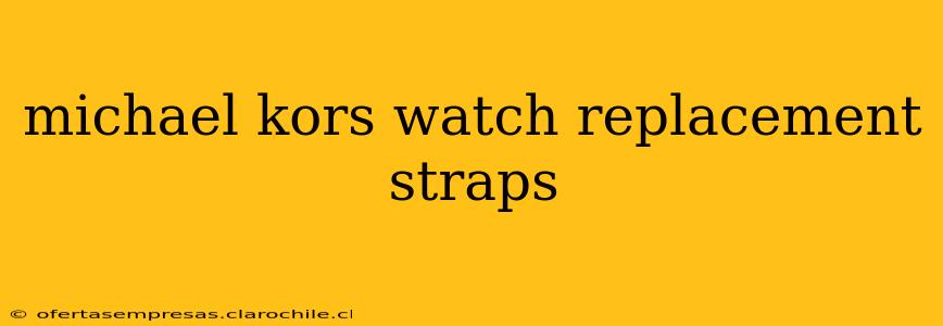 michael kors watch replacement straps
