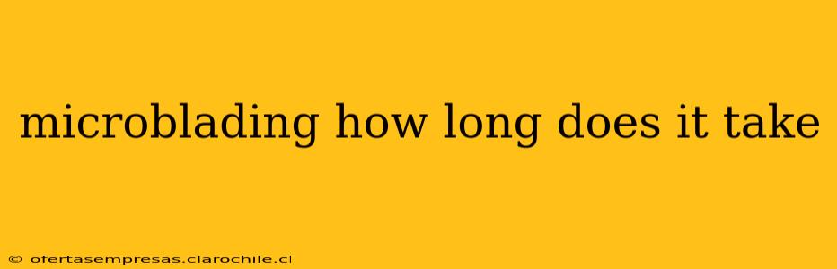 microblading how long does it take