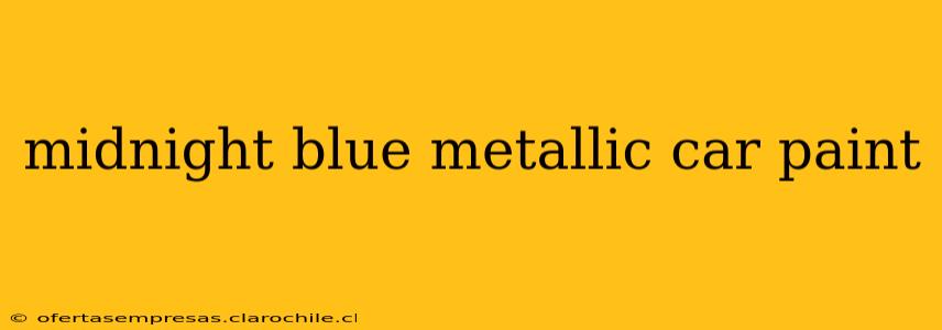 midnight blue metallic car paint