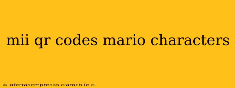 mii qr codes mario characters