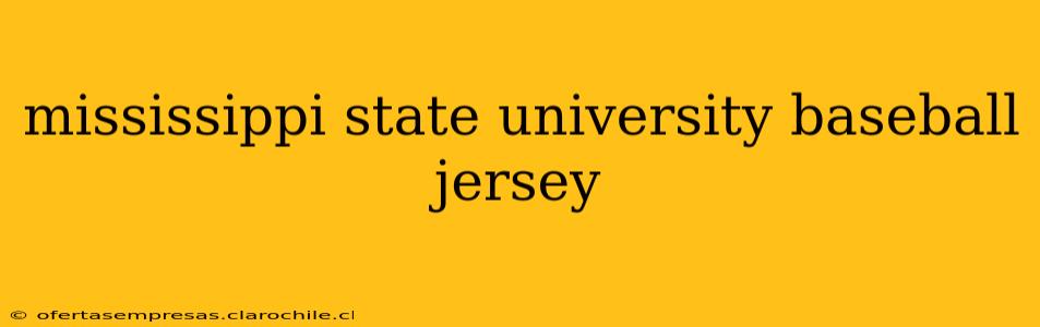 mississippi state university baseball jersey